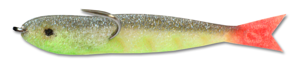 Рыбка поролоновая Джига Пескарь (5см) салатовый (уп. 5шт)